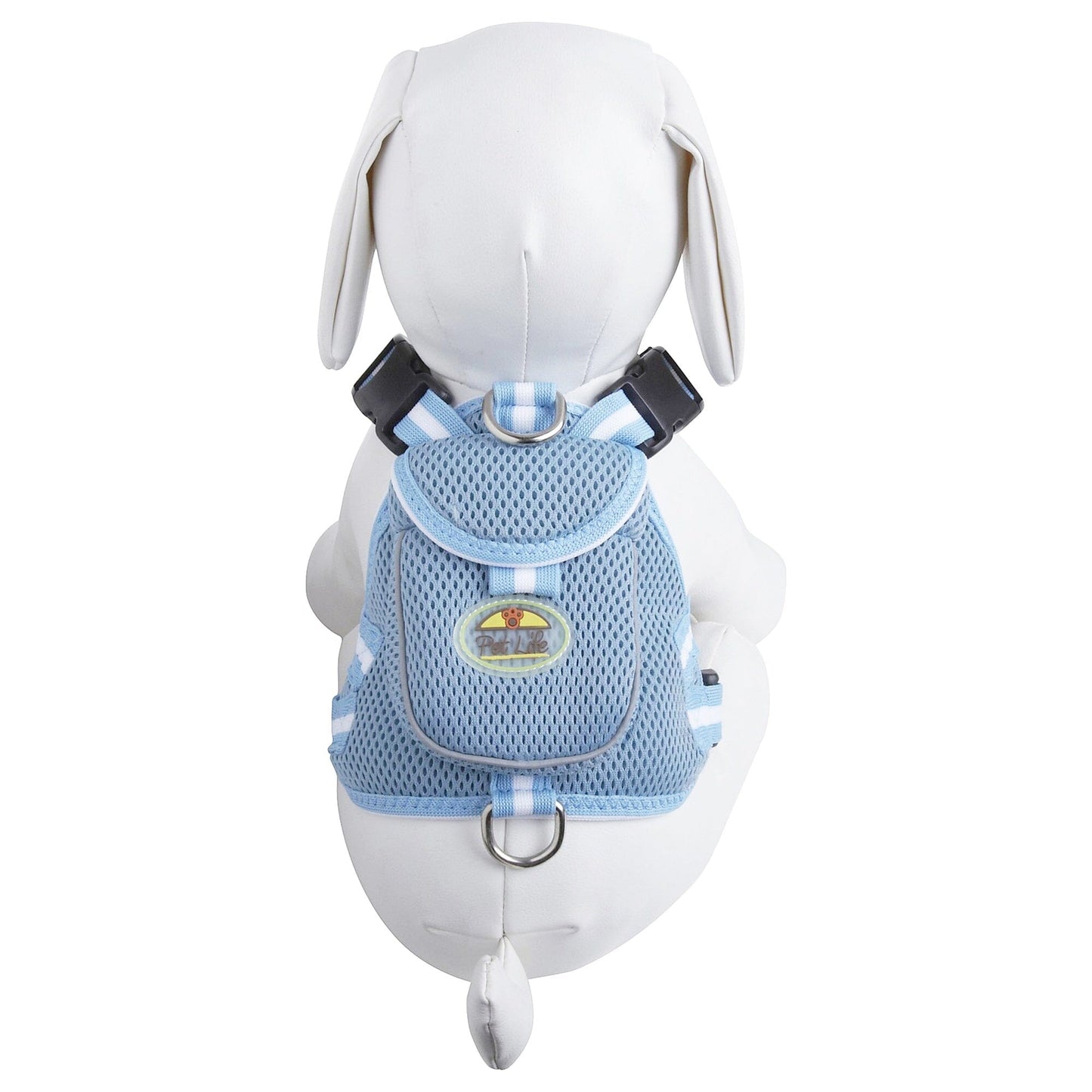 Pet Life ® 'Pocket Bark' Reflective Adjustable Fashion Pet Dog Harness w/ Hook-and-Loop Pouch and Dual Harness Rings