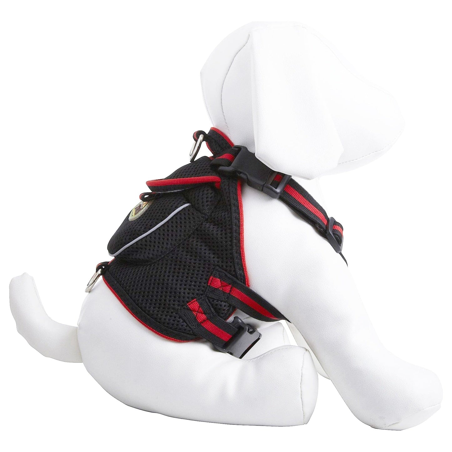 Pet Life ® 'Pocket Bark' Reflective Adjustable Fashion Pet Dog Harness w/ Hook-and-Loop Pouch and Dual Harness Rings