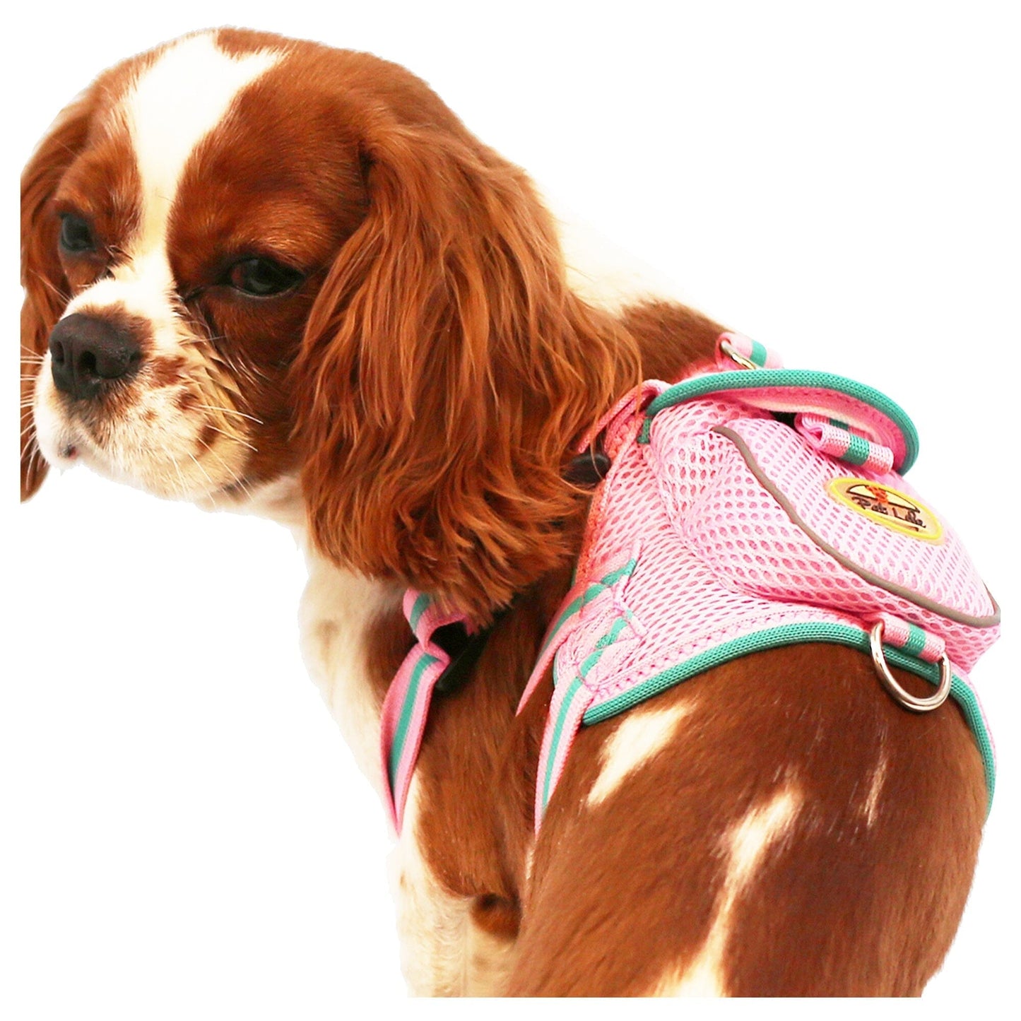 Pet Life ® 'Pocket Bark' Reflective Adjustable Fashion Pet Dog Harness w/ Hook-and-Loop Pouch and Dual Harness Rings