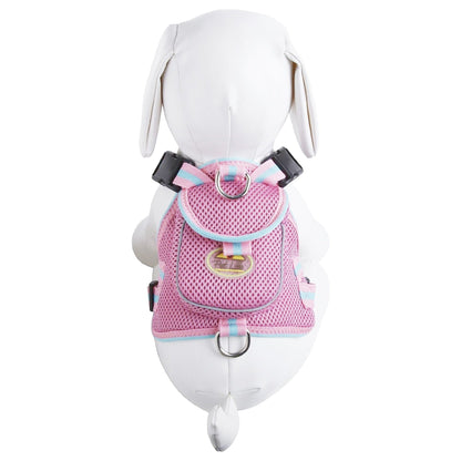 Pet Life ® 'Pocket Bark' Reflective Adjustable Fashion Pet Dog Harness w/ Hook-and-Loop Pouch and Dual Harness Rings