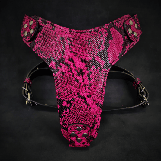 The ''Rock Python'' Dog Harness PINK
